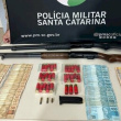 Homem é detido com arma de fogo roubada e R$ 19 mil em Chapecó